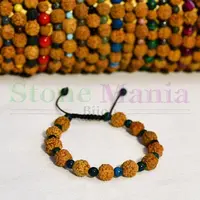 Bratara rudraksha 6mm si crisocola 4mm