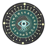 Abtibild sticker Feng Shui cu Ochiul impotriva barfelor si al invidiilor, contra geloziei, a raului si a magiei negre – Ochiul lui Horus 2022 - 11cm