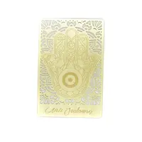 Card Feng Shui din metal Talismanul de aur anti-gelozie 2022