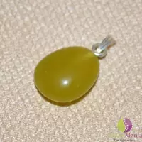 Pandantiv jad olive slefuit