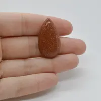 Cabochon Goldstone Maro 32x18x6mm C82