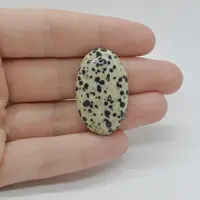 Cabochon Jasp Dalmatian 33x20x6mm C26