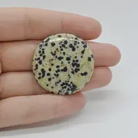 Cabochon Jasp Dalmatian 34x34x5mm C29