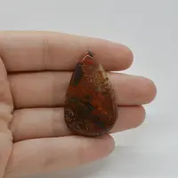 Cabochon Jasp Rosu 39x25x6mm C75