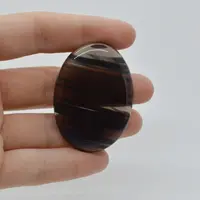 Cabochon Obsidian Midnight Lace 47x34x8mm C11