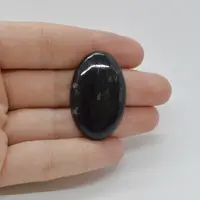 Cabochon Turmalina Negra 36x23x6mm C8