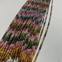 Sirag turmalina multicolor discuri, 3-4mm, 33cm
