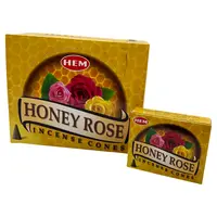 Conuri parfumate fumigatie HEM Honey Rose 10 buc
