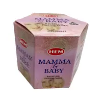 Conuri parfumate HEM Mamma and Baby , backflow - 40 buc