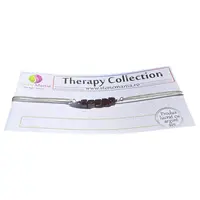 Bratara Therapy granat cuburi 4mm si argint 925