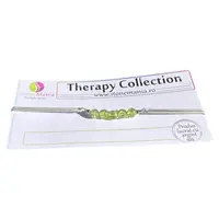 Bratara Therapy peridot sfere 4mm si argint 925