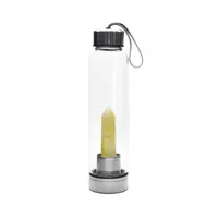 Sticla pentru apa cu cristal natural Calcit, 24cm