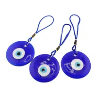 Amuleta Feng Shui cu ochi protector din sticla, rotund 3,5cm