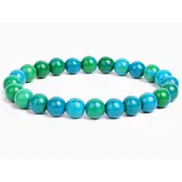 Bratara din Crisocola 6mm, pe elastic, 19cm, sfere