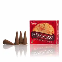 Conuri parfumate fumigatie HEM Frankincense 10 buc