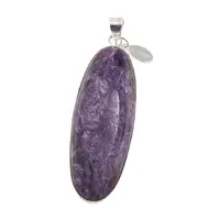 Pandantiv Charoit cu montura din argint 925, A5 Pandantiv Charoit cu montura din argint 925, A5