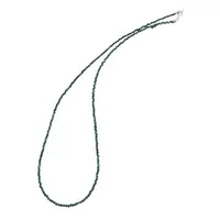 Colier Malachit natural sfere fatetate 2mm si argint 925