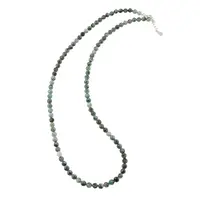 Colier Smarald sfere fatetate 4mm si argint 925