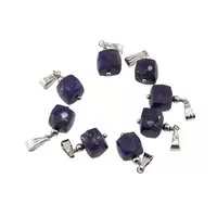 Pandantiv lapis lazuli cub fatetat, 8-10mm