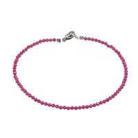 Bratara rodonit sfere fatetate 2mm