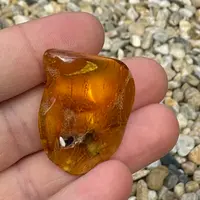 Chihlimbar rulat, cristal natural unicat, A25