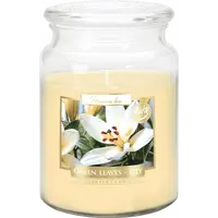 Lumanare parfumata Bispol borcan Premium line - Green Leaves - Lily