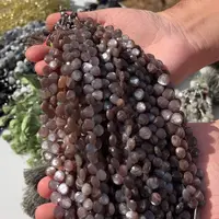 Sirag briolete Piatra lunii maro, 9-10mm, 20cm