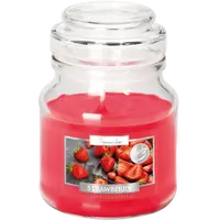 Lumanare parfumata Bispol borcan cu capac - Strawberry
