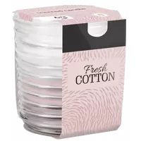 Lumanare parfumata Bispol trei culori in pahar spirala - Fresh Cotton