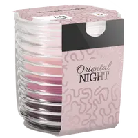 Lumanare parfumata Bispol trei culori in pahar spirala - Oriental Night