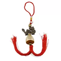 Amuleta Feng Shui cu Dragon si clopotel, 32cm