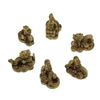 Set 6 Statuete Feng Shui Dragoni din rasina - 3-5cm
