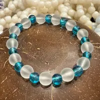 Bratara Spring Chic v2 - Alb si Turcoaz ( pret special *** )