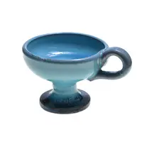 Catuie din ceramica emailata turcoaz, medie 7cm x 9cm