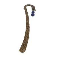 Semn de carte cu cap de dragon si cristal natural Lapis lazuli, 12cm