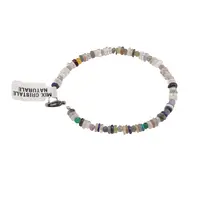 Bratara Mix cristale naturale discuri 4-5mm si discuri fatetate 4mm