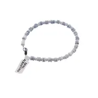 Bratara Opal albastru discuri 4-5mm si discuri fatetate 4mm