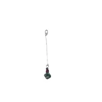 Pandantiv Rubin, Safir, Smarald cu lantisor din Argint 925, 65mm