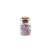 Sticla cu cristale naturale Ametist Lavanda chips 3-5mm, 3cm