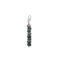 Pandantiv cristale naturale Opal negru din Etiopia discuri fatetate cu argint 925