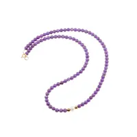 Colier Fosfosiderit si Hematit auriu sfere 4-5mm si Perla de cultura 7mm