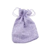 Saculet material textil mov 14x10cm