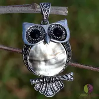 Pandantiv bufnita sidef 48x32x8mm