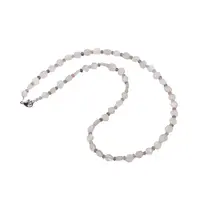 Colier cristale naturale Piatra lunii banuti 6mm si discuri fatetate 3mm