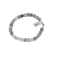 Bratara din cristale naturale Fluorit cuburi fatetate, 6mm