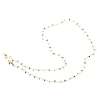 Lantisor pentru talie / Colier Ochi de tigru sfere fatetate, 80cm