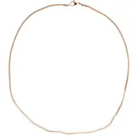 Lant din cupru placat cu aur roz 18k model Snake, 2mm