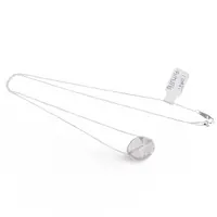 Lantisor de argint 925 reglabil cu pandantiv Cuart fumuriu