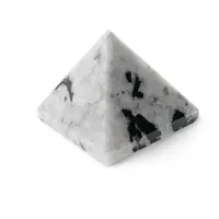 Piramida cristal natural Piatra lunii cu Turmalina A+, 45-50mm