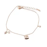 Bratara din cupru placat cu aur roz 18k LOVE